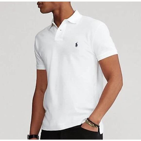 NWT Polo Ralph Lauren White Cotton Polo Blue Pony XXL - Picture 1 of 7